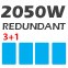 2050W 3+1 MTW4-5K50V3H High Efficiency redundant power