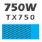 750W TX750 80 PLUS® Bronze Certified High Performance Modular Power Supply